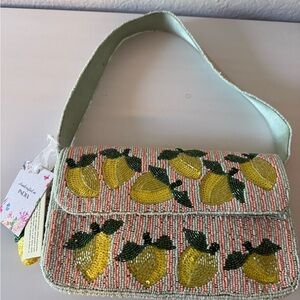 🍋 VIRAL Beaded Lemon Bag